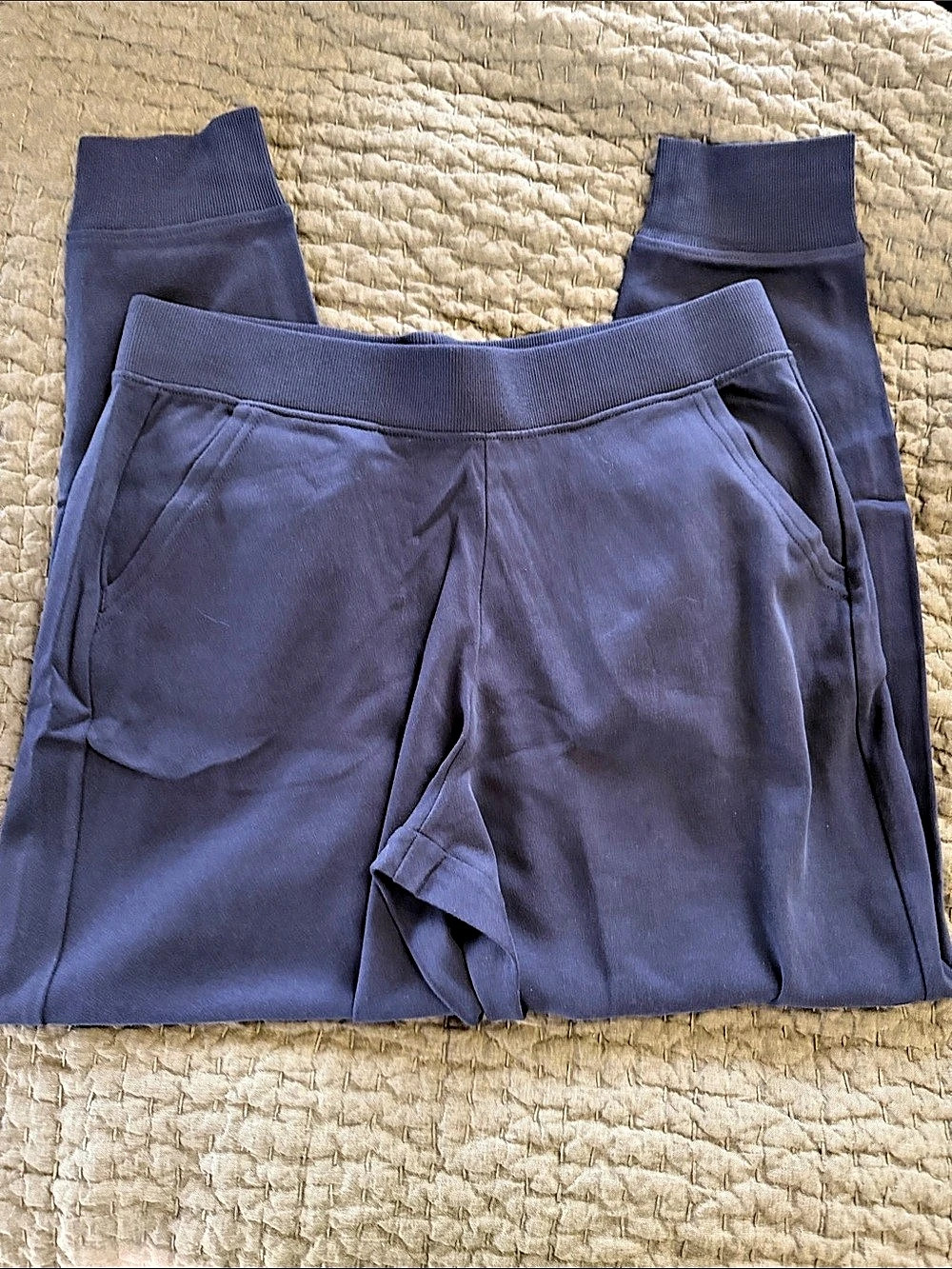 Pact CloudKnit Jogger Organic Cotton Pants in Blue Size Large